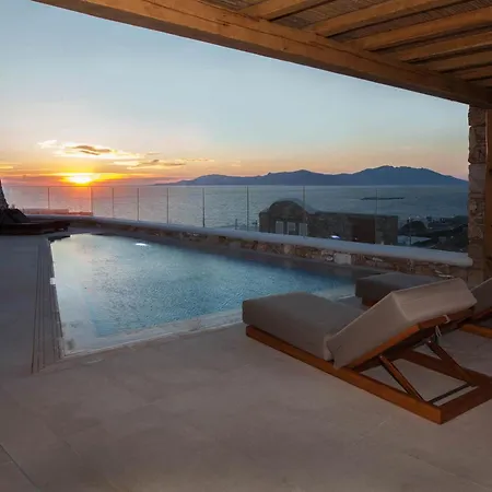 ヴィラ Ultimate Mykonian With Pool Jacuzzi And View