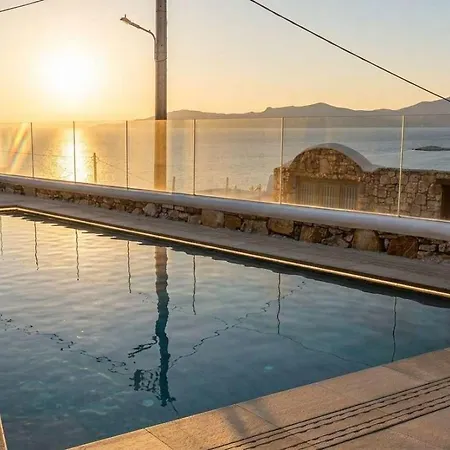 Ultimate Mykonian With Pool Jacuzzi And View ヴィラ