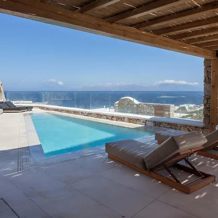 Ultimate Mykonian With Pool Jacuzzi And View ヴィラ