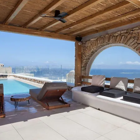 ヴィラ Ultimate Mykonian With Pool Jacuzzi And View