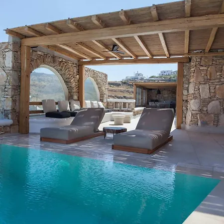Ultimate Mykonian With Pool Jacuzzi And View ヴィラ *