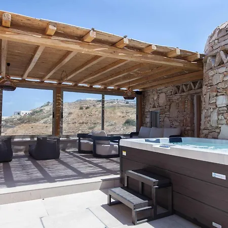 Ultimate Mykonian With Pool Jacuzzi And View Villa Mykonos Town