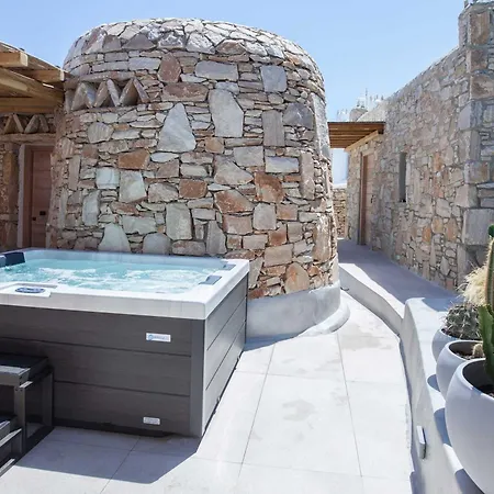 ヴィラ Ultimate Mykonian With Pool Jacuzzi And View Mykonos Town